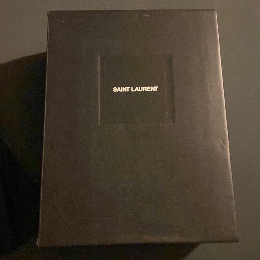 Saint Laurent Black and Gold High-Top Sneakers - Picture 10 of 13